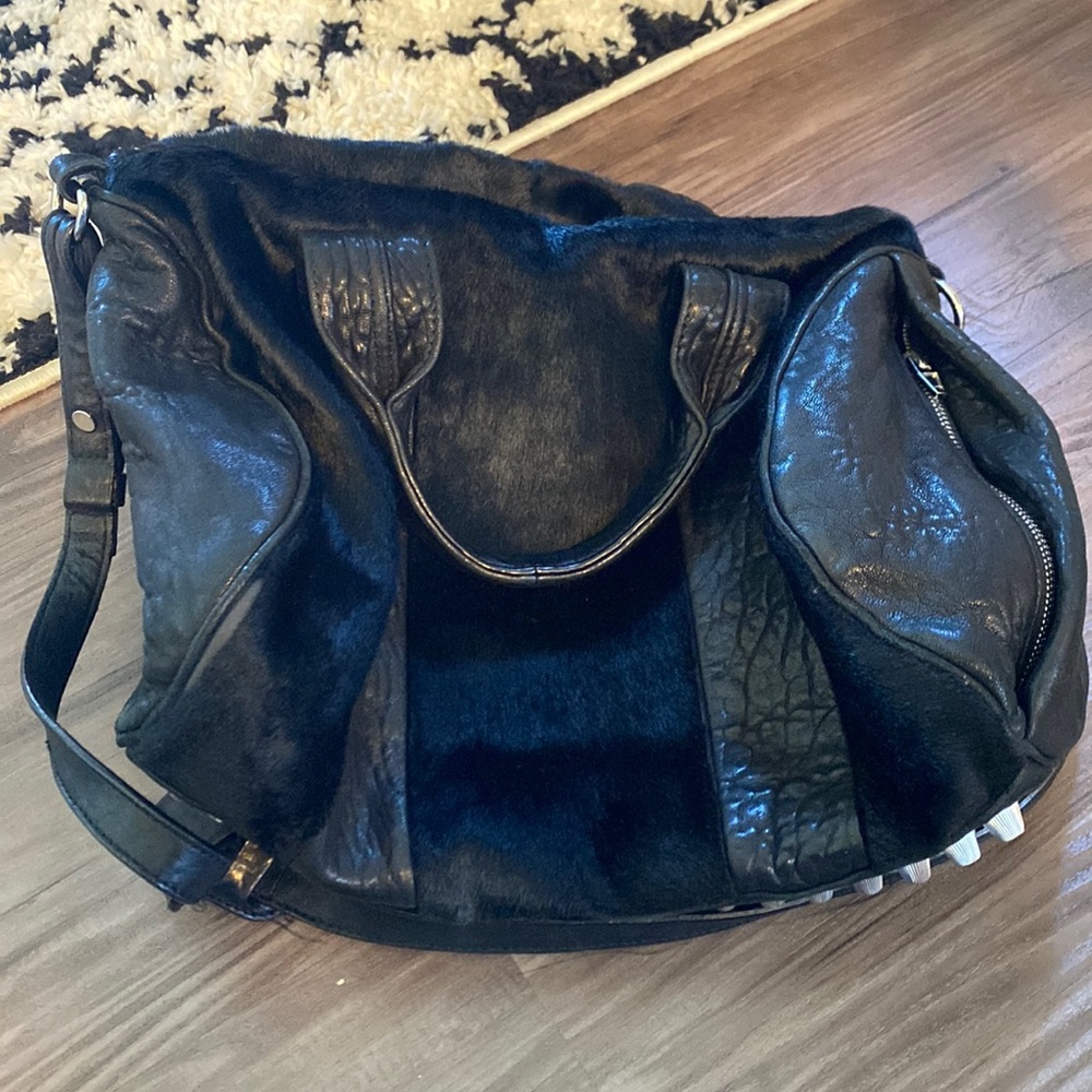 Barely used pony hair leather bag.